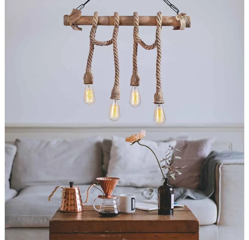 Dizajnový luster Raisa 65 cm drevený