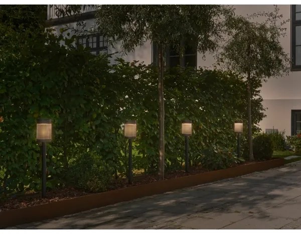 Nordlux - LED solárne svietidlo COUPAR LED/3,2W/5V IP44 čierna