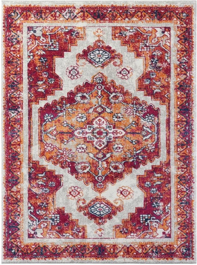 Červený koberec Nouristan Daber, 80 x 150 cm