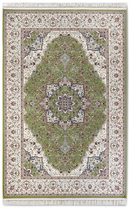 Koberec Villeroy & Boch Kollektion 1870 Etienne zelený / krémový