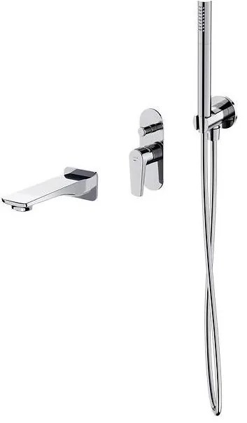 Cersanit S952-040 - Vanová sada MODUO s podomietkovou batériou, lesklý chróm