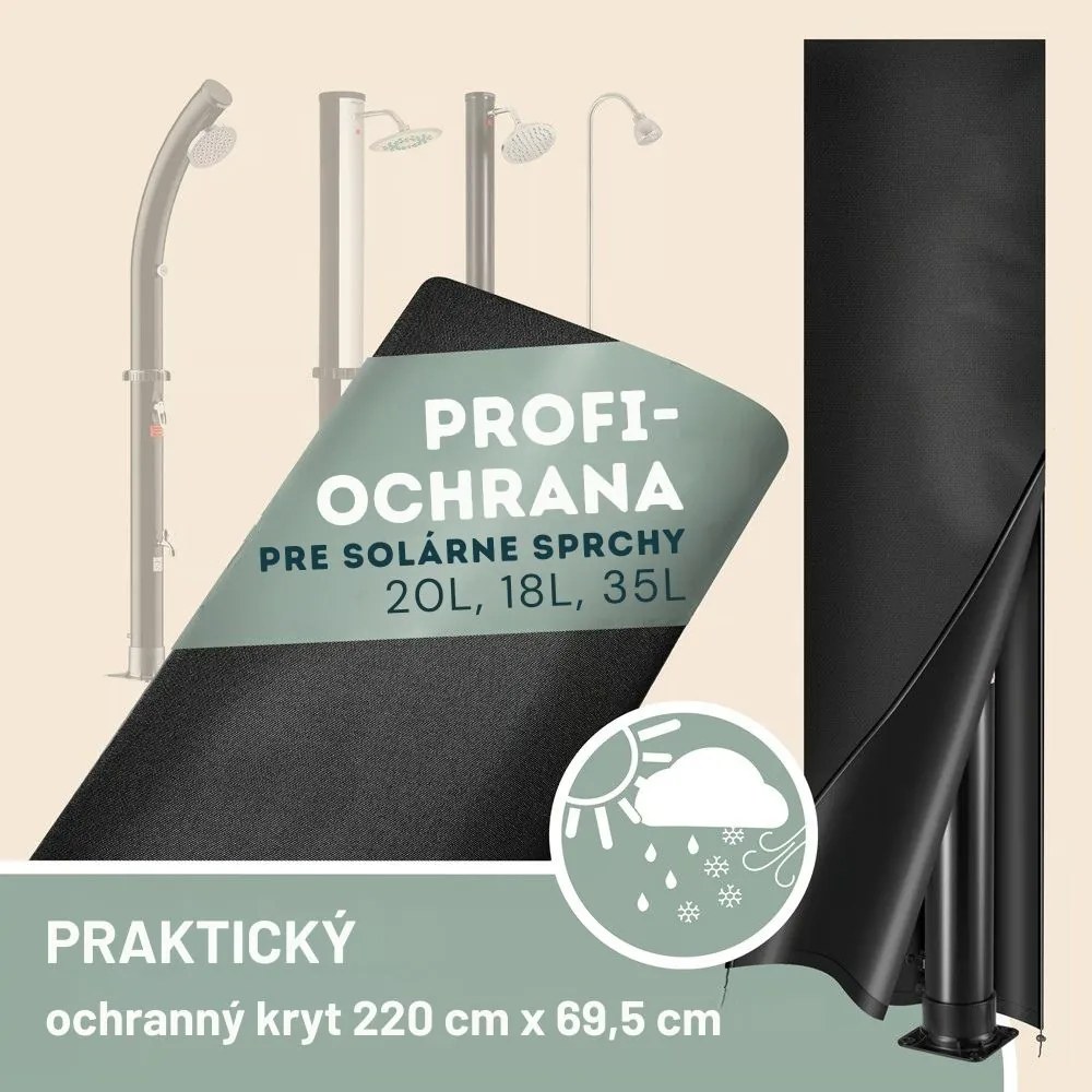 Solárna sprcha BOW, 20l, čierna Monzana