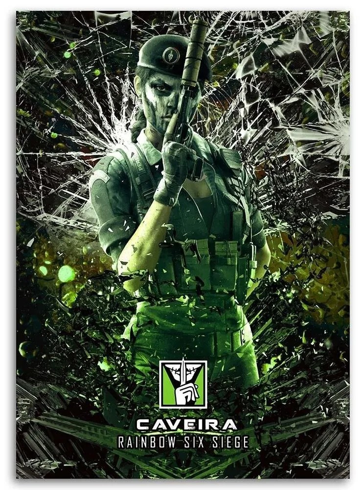 Gario Obraz na plátne Zelená postava hrajúca Rainbow Six Siege - SyanArt Rozmery: 80 x 120 cm