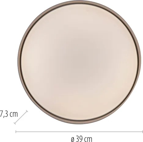 Schöner Wohnen 14594-39 - stmievateľné LED stropné svietidlo TAVOLI LED/20W/230V sivé+DO