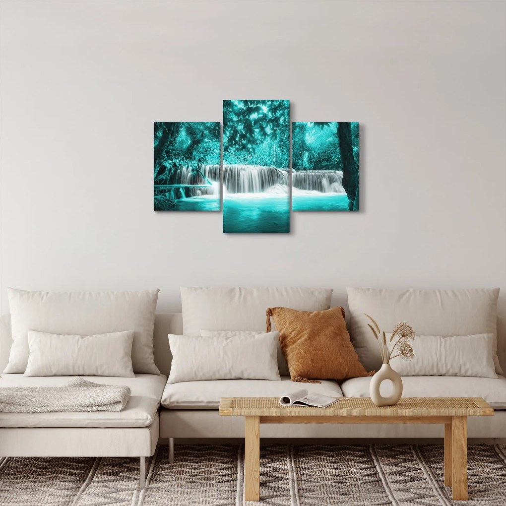 Obraz - Modrý vodopád (90x60 cm)