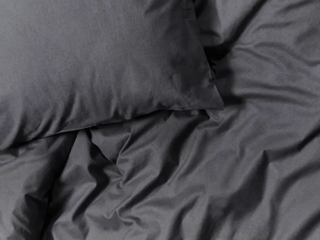 Bavlnené obliečky CALMORA tmavo sivé Rozmer obliečky: 2 ks 70 x 90 cm | 160 x 220 cm