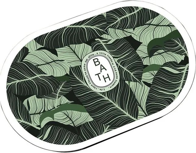 Zelená kúpeľňová predložka 60x100 cm Aleas – Foutastic