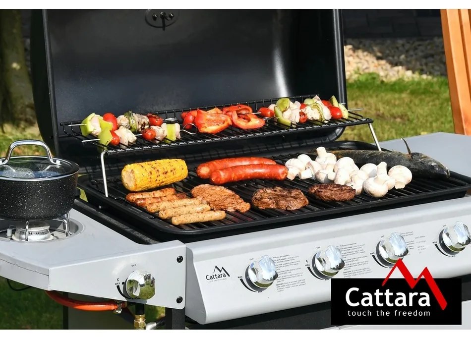Cattara Plynový pojízdný gril Master Cheef, 133 x 98 x 51 cm