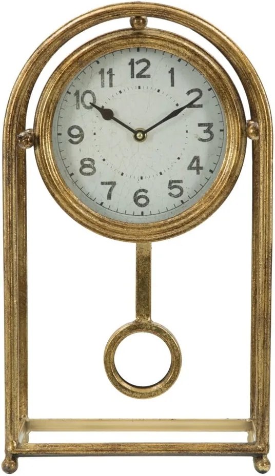 Stolové hodiny v zlatej farbe Mauro Ferretti Pendola