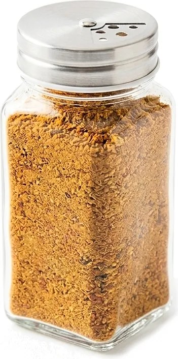 usporadejto.cz Hranatá korenička s kovovým viečkom, 3 veľkosti sypátka, DUST, 120ml (1ks)