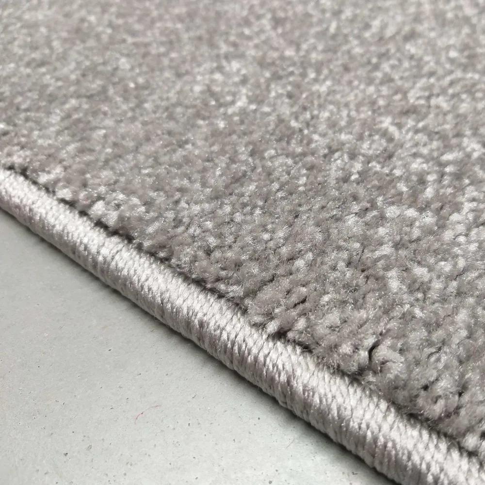 Sivý jednofarebný koberec do obývačky Šírka: 200 cm | Dĺžka: 300 cm