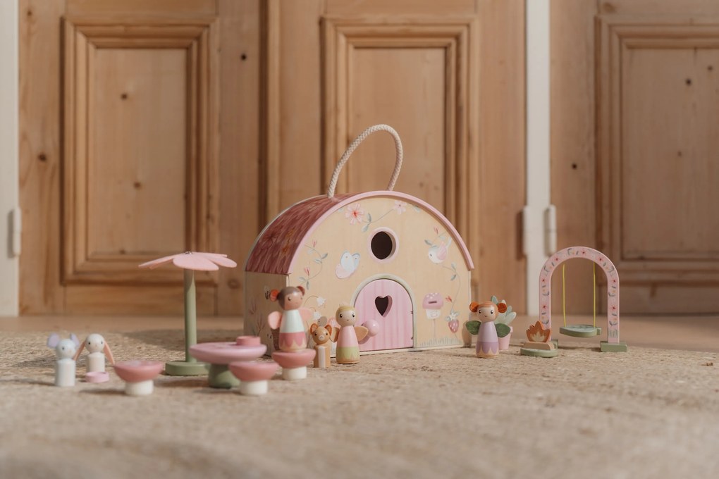 Domček pre víly drevený prenosný Fairy Garden