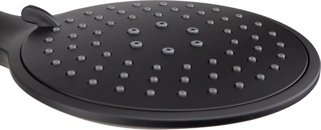 Erga Wemi, 3-funkčná ručná sprcha s hadicou 150 cm, 12,5 × 14 cm, čierna matná, ERG-YKA-BP.WEMI-BLK