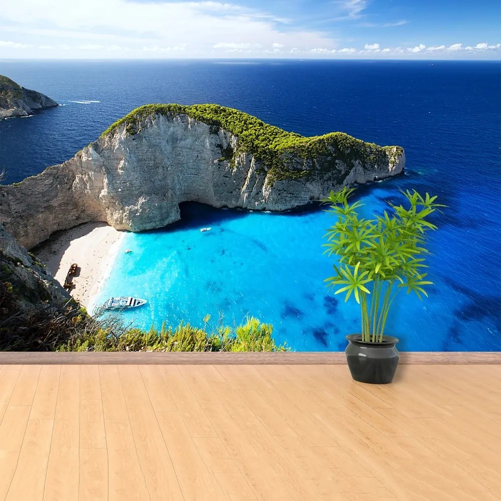 Fototapeta Vliesová Pláž navagio 250x104 cm