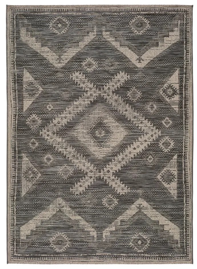 Sivý vonkajší koberec Universal Devi Ethnic, 120 x 170 cm