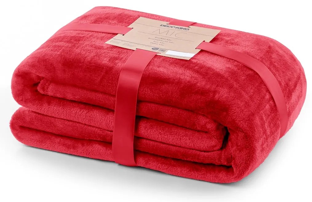 DecoKing Deka z mikrovlákna MIC 150/220x200 cm Rozměr: 200x220 cm, Barva: RED/červená