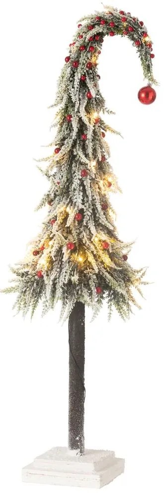 Vianočný zasnežený strom s Led svetielkami Xmas L - 23*100 cm