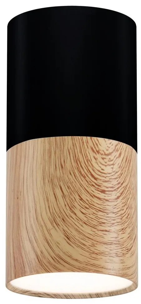 Stropné svietidlo TUBA 1xGU10/50W/230V čierna