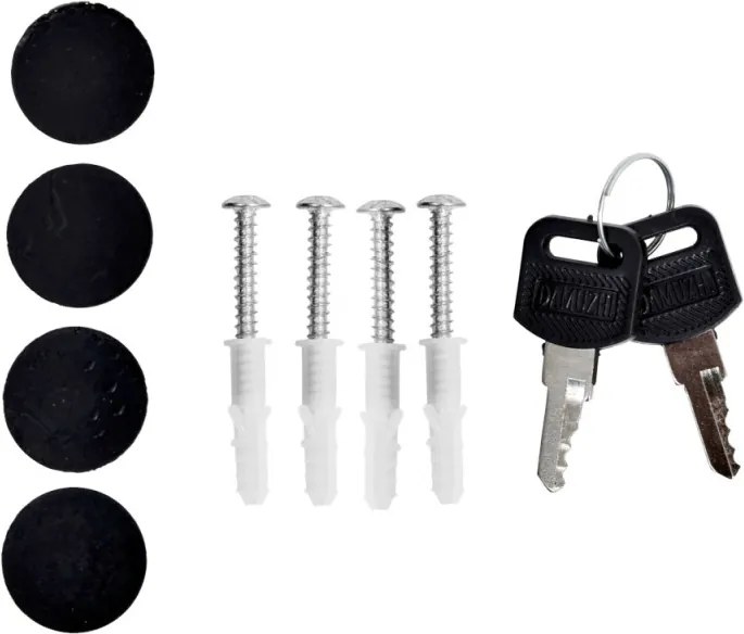 HANS poštová schránka čierna čierna