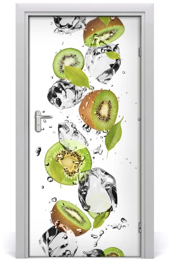 Fototapeta na dvere samolepiace kiwi a voda 85x205 cm