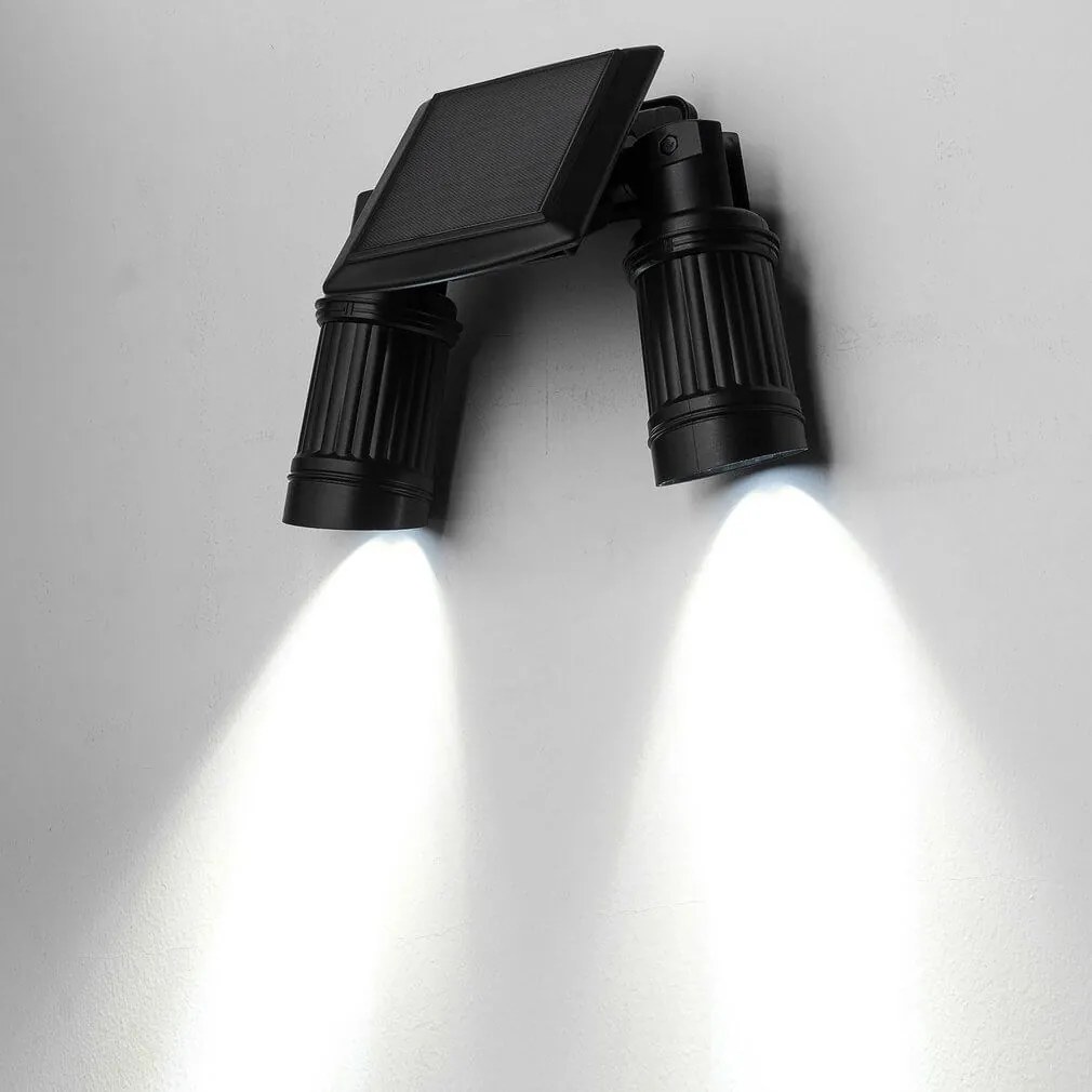 Obojsmerná solárna LED lampa s detektorom pohybu