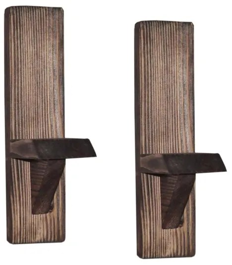 SADA 2x Nástenná polica RAF smrek