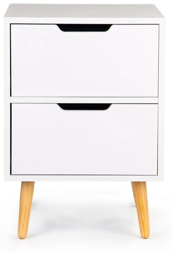 Nočný stolík Corey biela