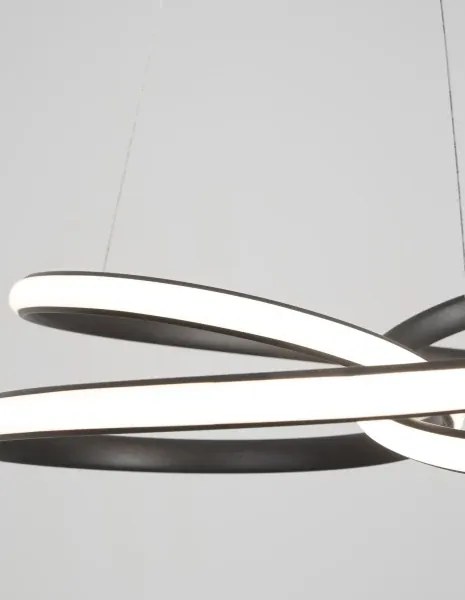 LED luster Menton 52 čierne