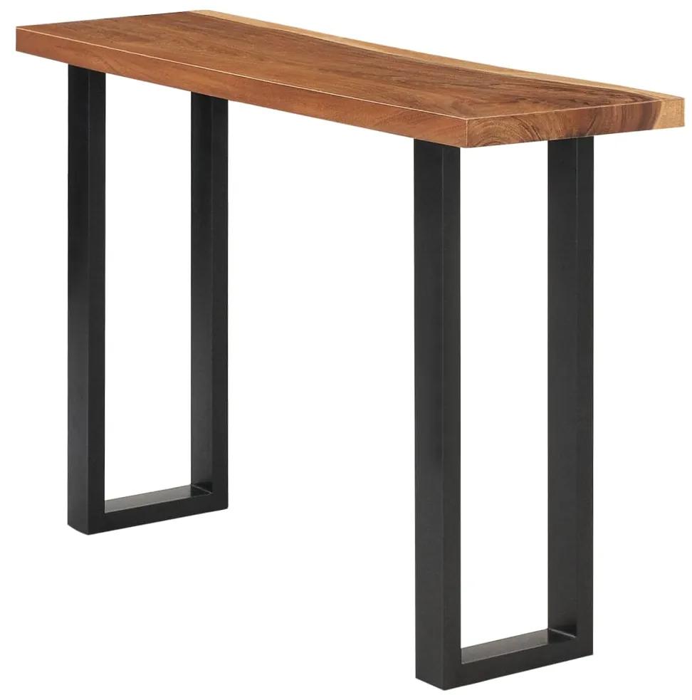 vidaXL Konzolový stolík, drevo suar 110x35x75 cm