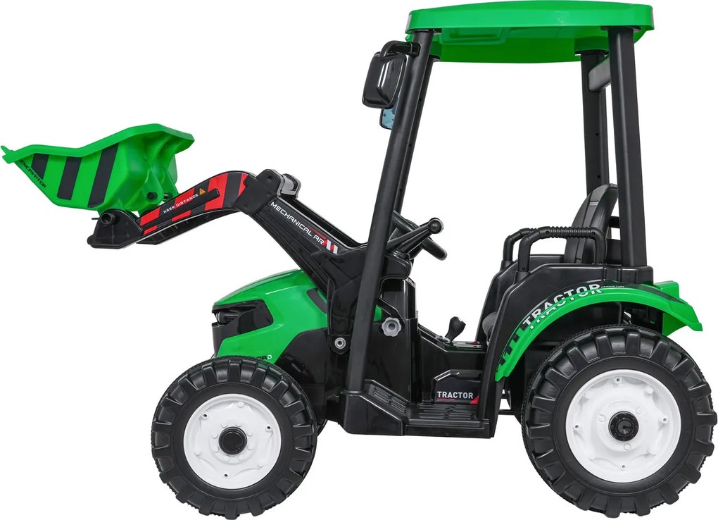 Ramiz MEGA Traktor D68 s prívesom zelený