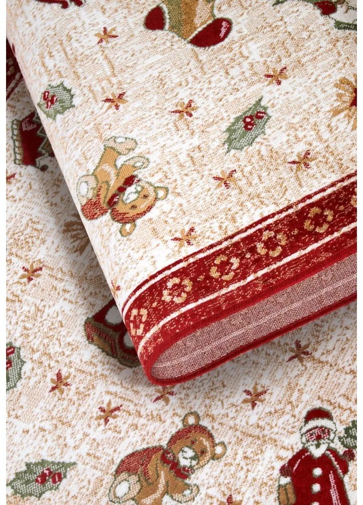 Červený behúň s vianočným motívom s prímesou bavlny 80x200 cm Toy's Delight Red Christmas – Villeroy&amp;Boch