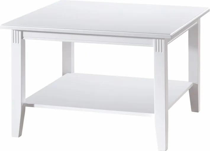 Biely konferenčný stolík Rowico Wittskar, 80 × 80 cm