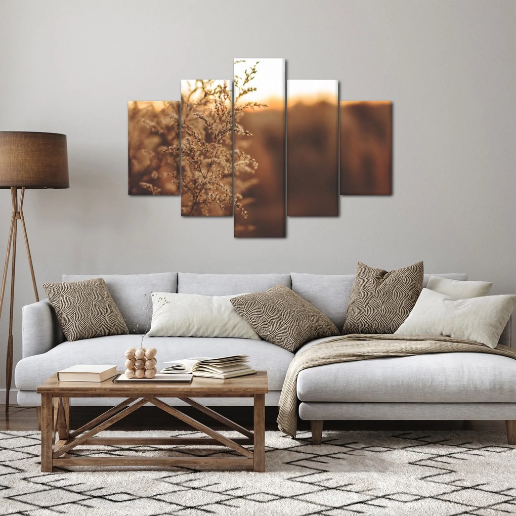 Obraz kvitnúcej trávy (150x105 cm)
