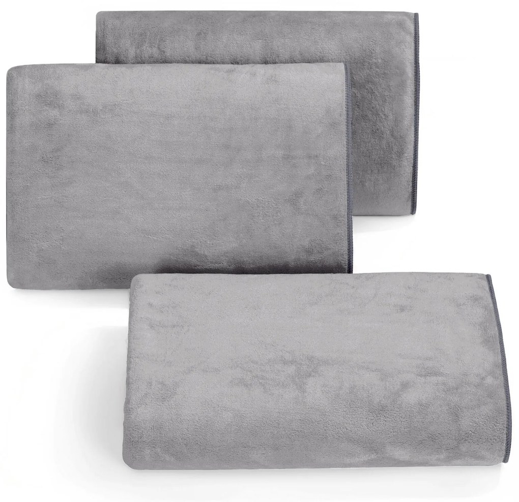 RÝCHLOSCHNÚCI UTERÁK Z MIKROVLÁKNA AMY3 70X140 CM SIVÁ