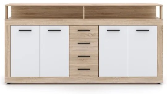 Komoda RUNA dub sonoma/biela