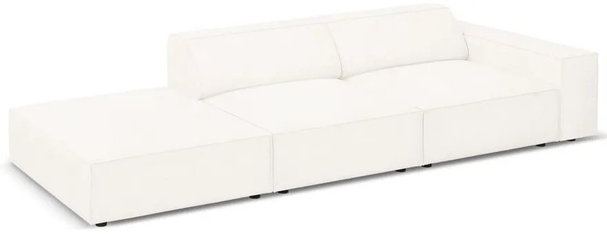 Béžová rohová pohovka z textílie bouclé (ľavý roh) Jodie – Micadoni Home