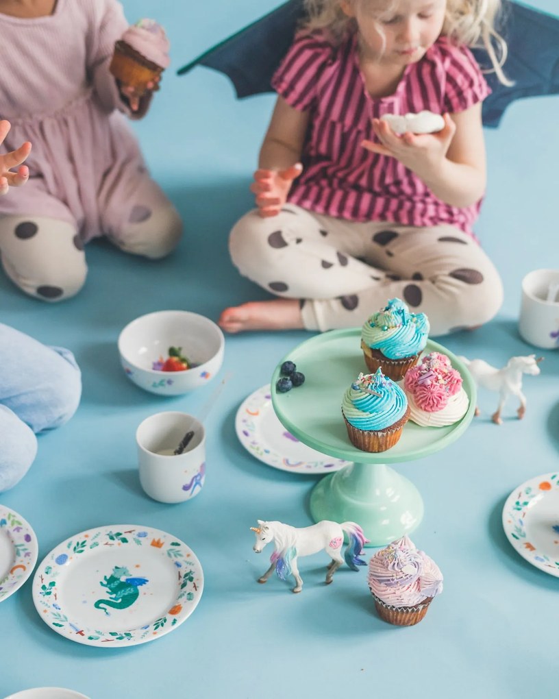 Bella Rose Detský porcelánový tanier Drak Ø 19 cm