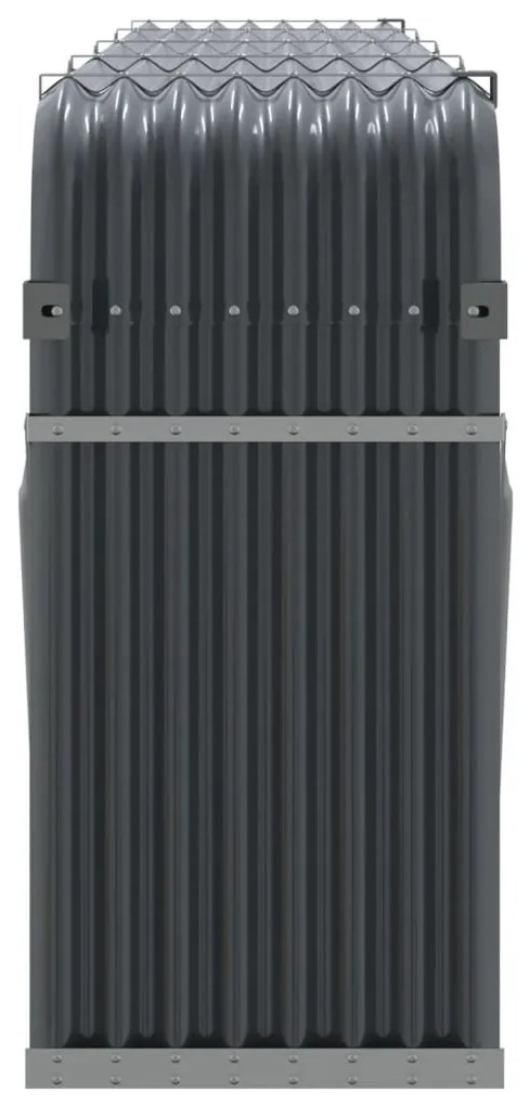 Držiak na polená antracitový 300x45x100 cm pozinkovaná oceľ