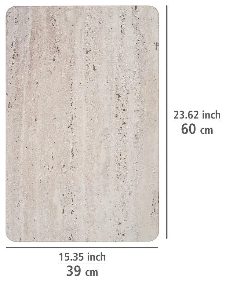 Svetlohnedá kúpeľňová predložka z kremeliny 39x60 cm Puna – Wenko