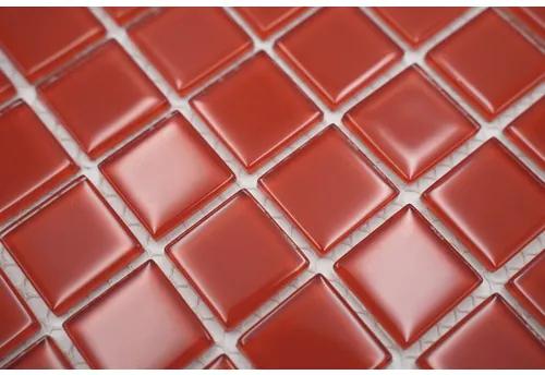 Sklenená mozaika CM 4060 červená 30,5x32,5 cm