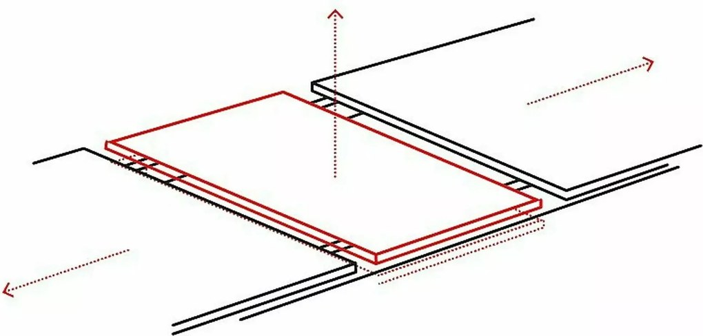 Jedálenský rozkladací stôl Westin 120/160 cm keramika čierny/biely mramor