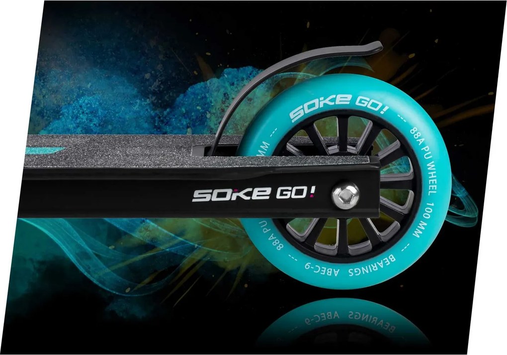 Výkonný skúter SOKE GO! žlto-modrý
