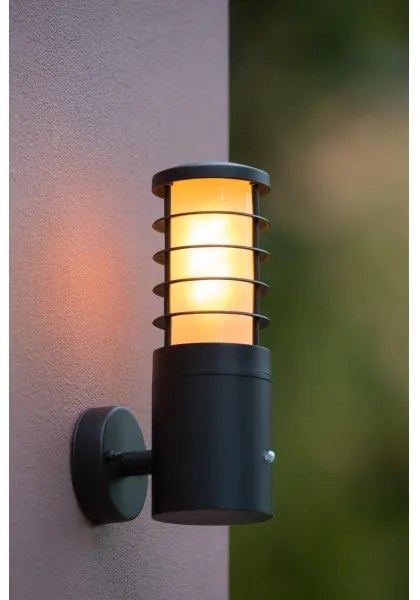 Lucide 14871/01/30 - Vonkajšie svietidlo so senzorom SOLID 1xE27/60W/230V