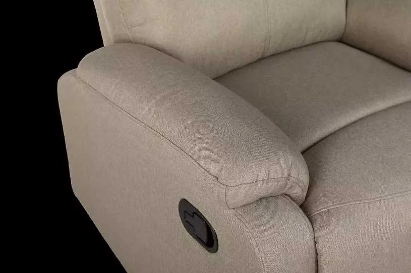 LuxuryForm DESIGN Televízne kreslo CARLOS s polohovaním - béžové