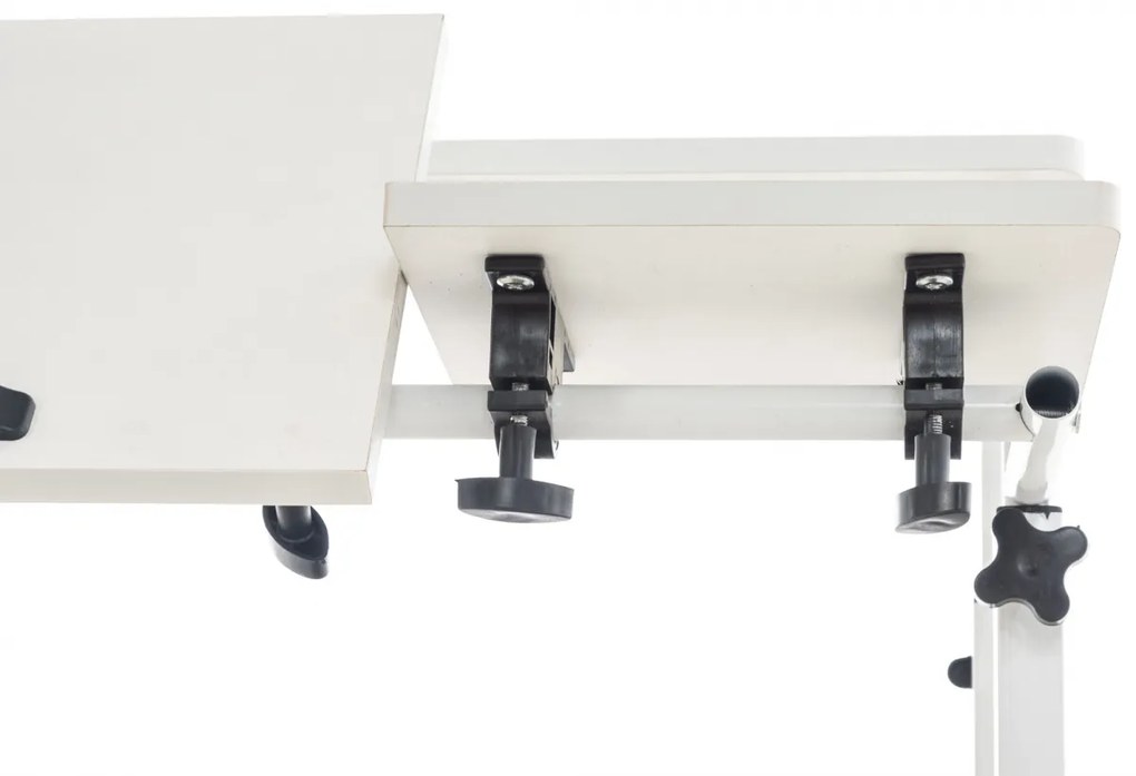 Písací stôl Telford - v64-94 x 80 x 59 cm - Biela