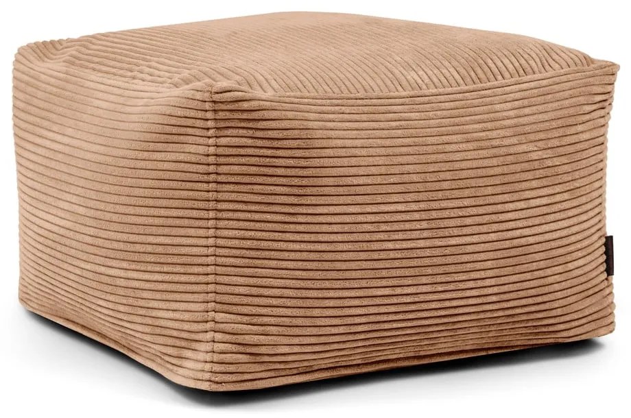 Hnedý menčestrový sedací vak Softbox MooG – SLOWDOWN