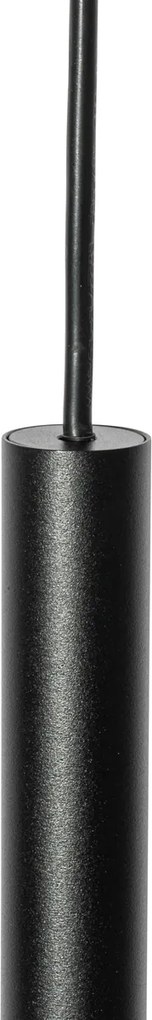 Moderné čierne závesné svietidlo pre 1-fázový koľajnicový systém - Iconic Frini