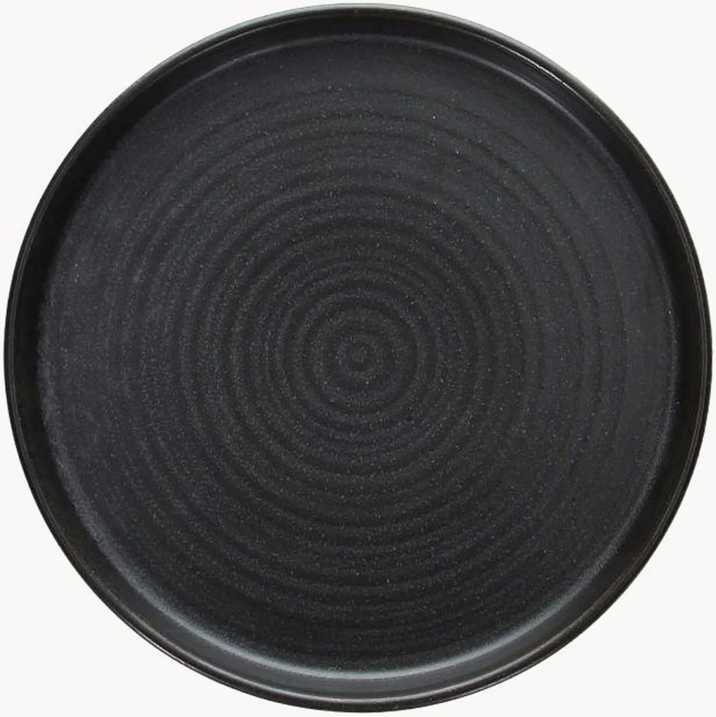 Porcelánové taniere's vysokým okrajom Rust, 6 ks