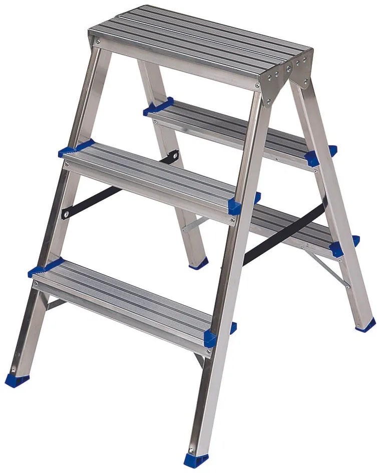 Elkop Hliníkový rebrík s protišmykovými priečkami, 3 priečky, výška 0,65m Počet priečok: 3 priečky