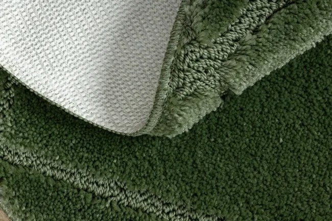 Kúpeľňový koberček SUPREME LINES línie, zelený kruh